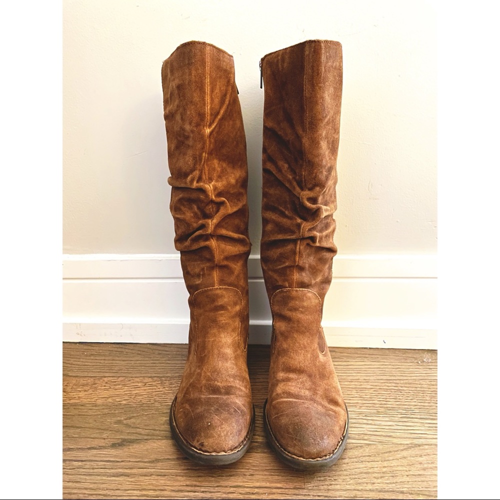 Born Doyle Tall Slouch Suede Leather Boot
